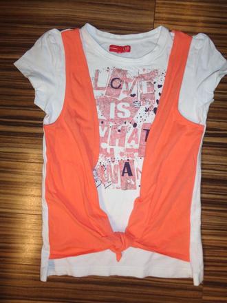 Luxusní bílomeruňkové tričko na zavazování, 152