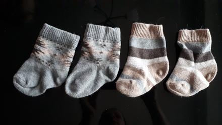 Šedo-hnědé ponožky 2ks, tesco,20