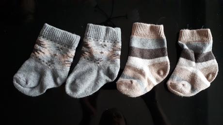 Šedo-hnědé ponožky 2ks, tesco,20