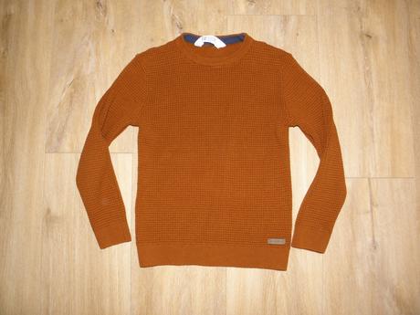 Chlapecký tmavě hnědý svetr zn. h&m vel.122/128, h&m,122
