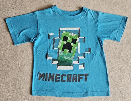 2x chlapecké tričko minecraft, vel.122, 122