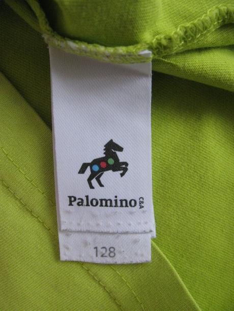 Žlutozelené bavlněné tričko s traktorem, c&a,128