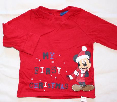 Z165. tričko s mickey 3-6 měs., disney,68