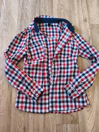 Kostkovaná košile 152/158, xxs, 152