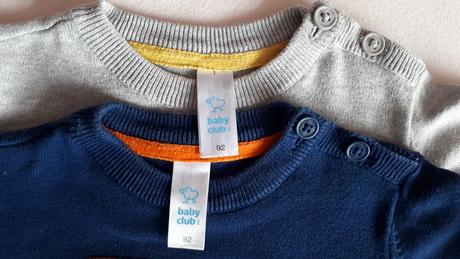 2x svetřík - bagr a traktor, vel.92, zn.baby club, baby club,92
