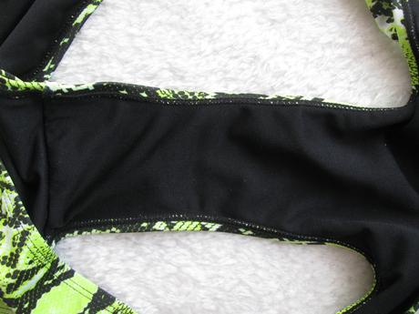 Dámské dvoudílné plaky neonově zelené, 46