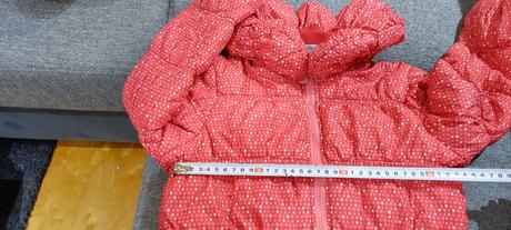 Dívčí zimní bunda, 130-64. barva červená, 134