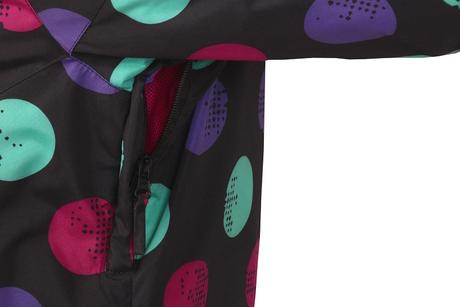 Puntíkovaná zimní bunda snowboardová / lyžařská, xl