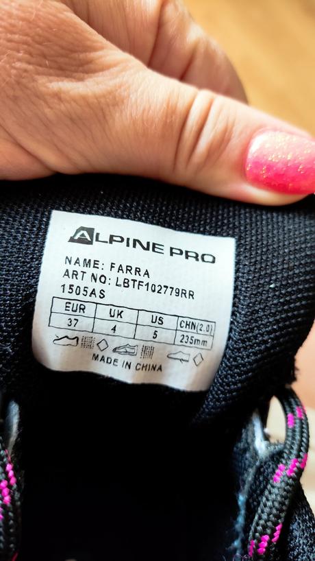 Dámské outdoorové boty alpine pro, alpine pro,37