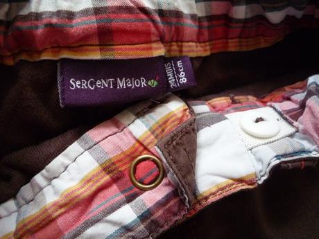 Bavlněné vyteplené kalhoty s jelenem, sergent major,86