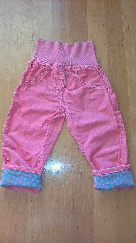 Jarní/podzimní manžestrové kalhoty, lupilu,86