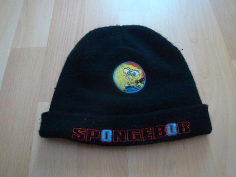 Čepice zimní sponge bob - černá, 104