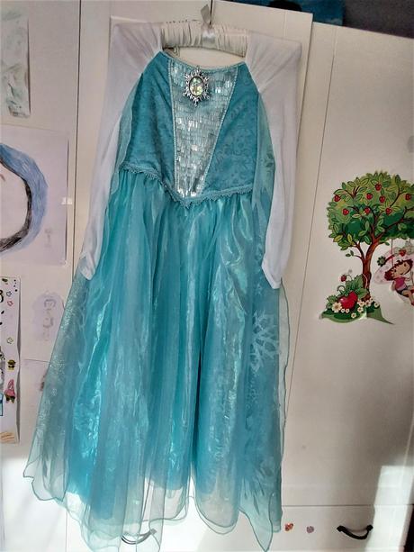 Šaty elsa originál disney 7/8 let, disney,128