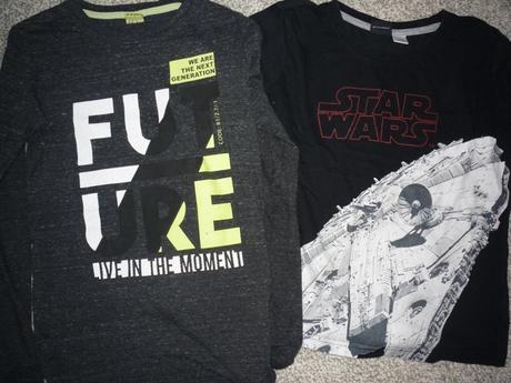 3x tričko s dlouhým rukávem vel 134-140 star wars, 134