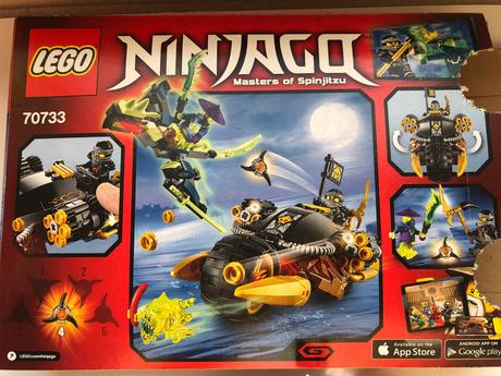Lego ninjago 70733 výbušná motorka,