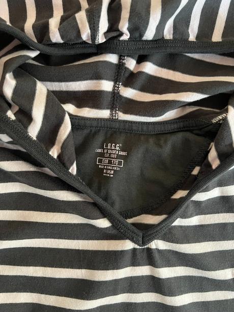 Proužkaté & mikinové šaty h&m vel. 170, h&m,170