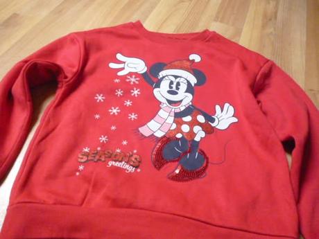 Vánoční mikina minnie vel. 7-8, 128