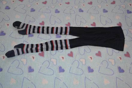 Punčošky punčocháče punčochy pruhované, f&f,104