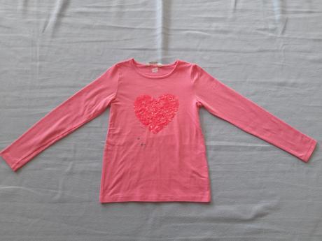 9 x tričko dlouhý rukáv, vel 122/128, c&a,122