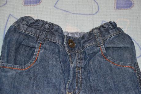 Slabé džínové kalhoty regulace v pase 74/80, marks & spencer,80