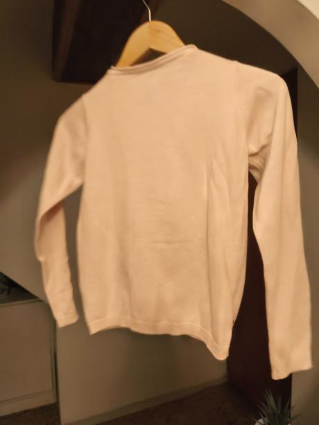 Srdíčkový svetr svetřík kardigan se srdíčky, pepco,134