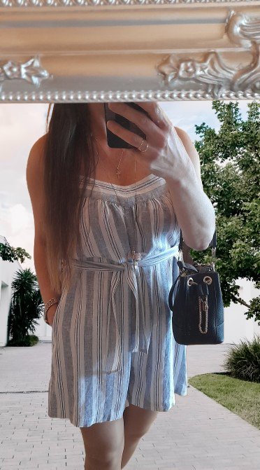 F&f lněný overal s kapsami a páskem, f&f,40