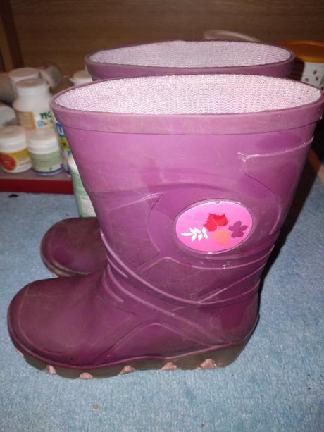 Dívčí gumáky lístečky vel. 26 - 27, 17.5 cm, 26