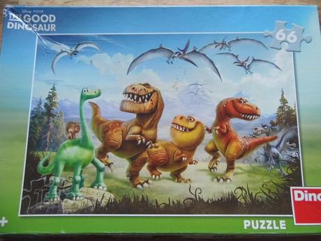 Puzzle dinosauři 66ks, 