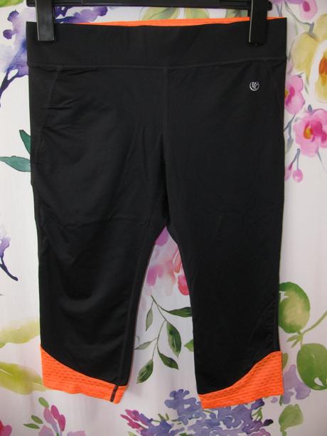 Černé elastické běžecké 3/4 legíny, st. bernard,40