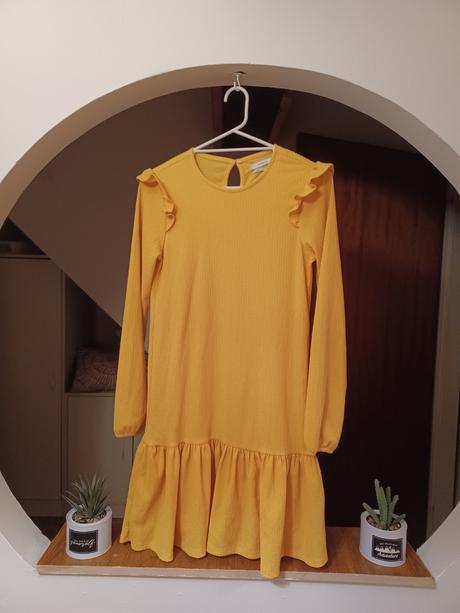 Žluté šaty 164 / s-m, reserved,164