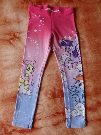 Legínky my little pony, h&m,134