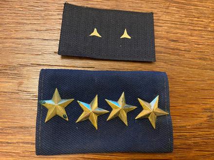 Generálské hvězdy usa 4ks,