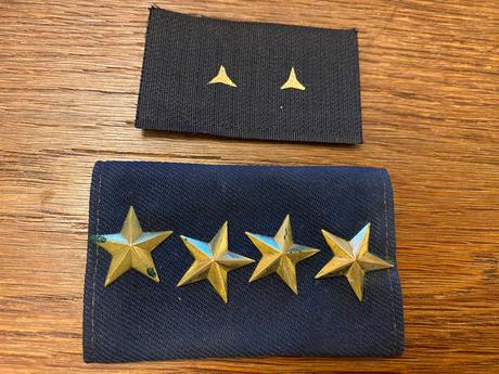 Generálské hvězdy usa 4ks,