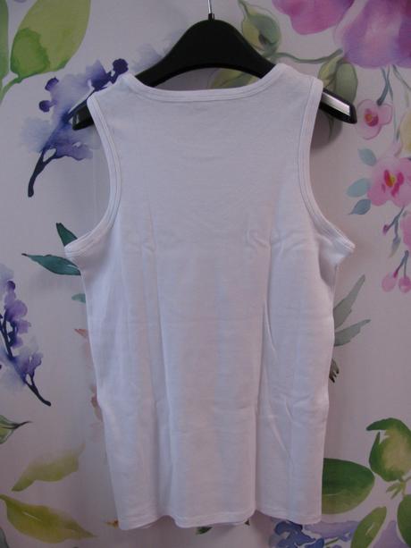 Bavlněné bílé chlapecké tílko, marks & spencer,164