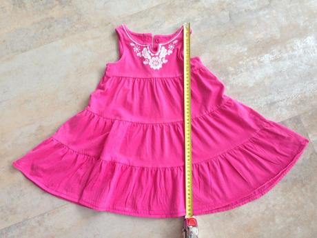 Elastická bavlna sytá růžová šaty carter s 4 roky, carter's,110
