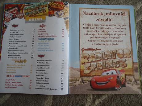 3 knížky cars,