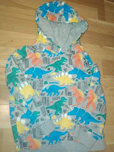Mikina s dinosaury s kapucí 104 miniclub, miniclub,104