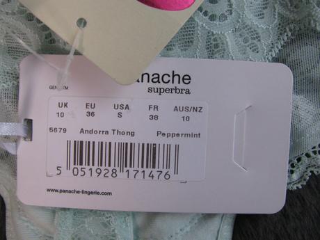 Dámské krajkové kalhotky, tanga panache, xs