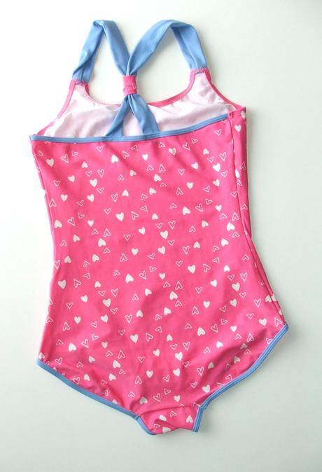 J113 dívčí plavky se srdíčky vel. 152/158, george,158