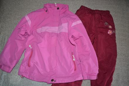 Bunda wolf a kalhoty s fleece,na 4-5 let, wolf,116