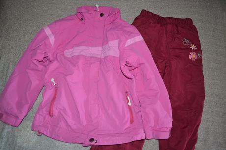 Bunda wolf a kalhoty s fleece,na 4-5 let, wolf,116