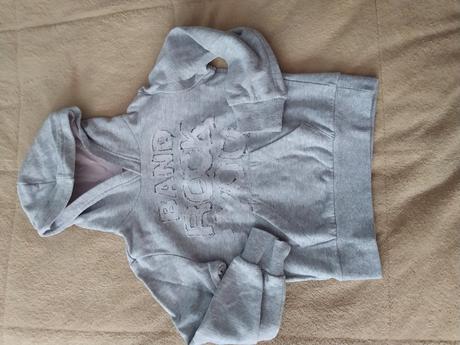 Dívčí šedá mikina 116, 116