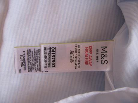 Letní plátěné dívčí šaty-m&s, marks & spencer,122