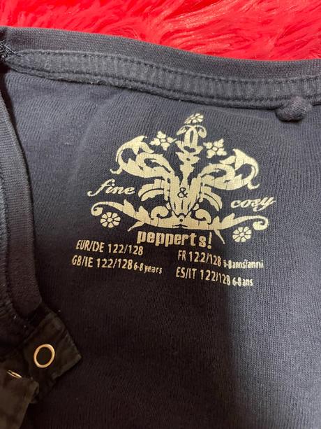 Dívčí triko s dlouhým rukávem pepperts 122/128, pepperts,122