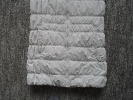 Bílá dlouhá delší zateplená vesta sam, sam73,s