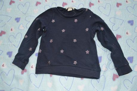 Elegantní bavlněný svetřík s hvězdičkami, h&m,110