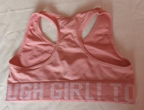 Světle růžová dívčí sportovní podprsenka, kik,158