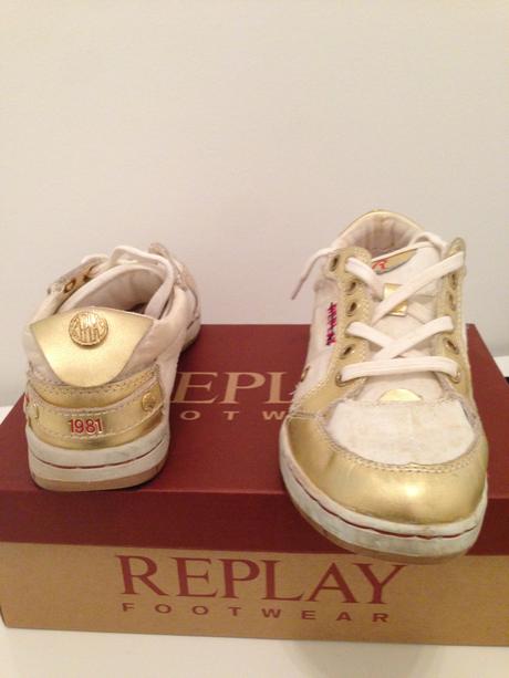 Rifle mango, vel.36 a botky replay bílozlaté 36, 36