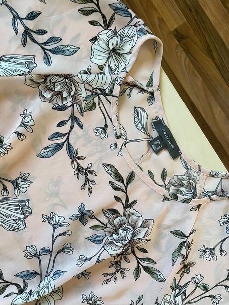 Květinová halenka s širokým rukávem, vel xl , prim, primark,xl