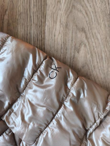 Bronzová béžová bunda calvin klein, calvin klein,s